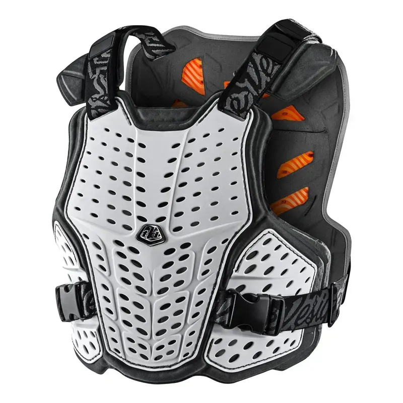 2021 Troy Lee Designs Rockfight CE Chest Protector in White 