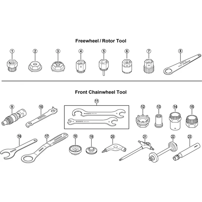 Shimano Workshop TL-FW45 BMX Freewheel Removal Tool in Black-1