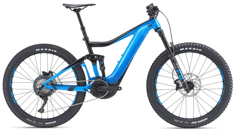 2019 Giant Trance E+ 2 Pro 25km Mens FS Electric Mountain Bike in Blac