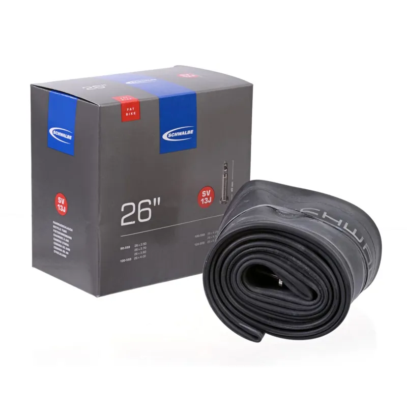 Schwalbe SV13J 26x3.5-4.8-inch 40mm Fat Bike Inner Tube in Black