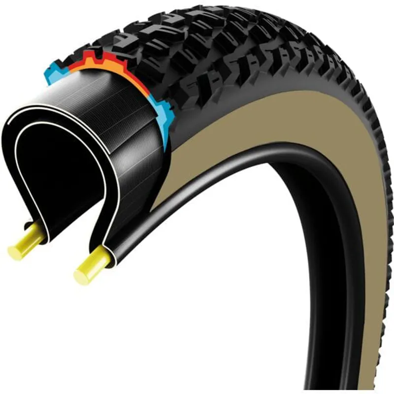 Vittoria Mezcal III 29x2.1-inch TLR MTB/Cross Country Tyre in Black/Tan