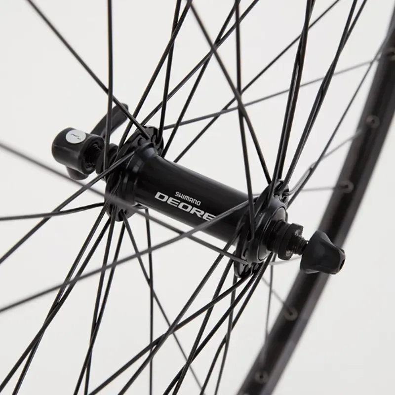 M Part Wheels Deore/A319 700c 100mm QR Front Wheel in Black