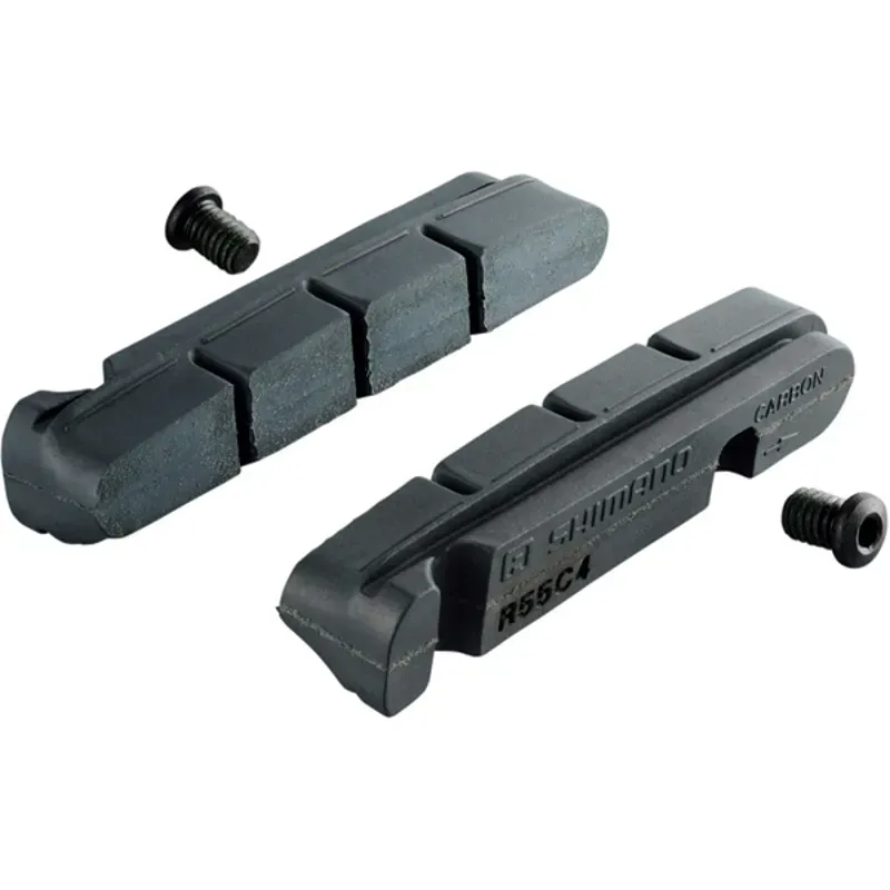 Shimano Spares R55C4-1 Carbon Brake Pad Inserts in Black